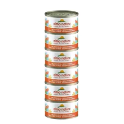 Almo Nature HFC Natural Megapack Nassfutter für Katzen mit Huhn und Kürbis (6x70g)