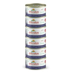 Almo Nature Multipack mit Thunfisch, Huhn und Schinken, Nassfutter für Katzen (6x70g)