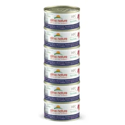 Almo Nature Multipack mit Thunfisch, Huhn und Schinken, Nassfutter für Katzen (6x70g)