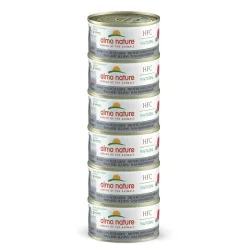 Almo Nature HFC Natural Megapack Nassfutter mit Thunfisch und Jungsardellen für Katzen (6x70g)