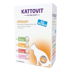 KATTOVIT Feline Diet Nassfutter Katze Urinary Multipack in Sauce 12x85 g