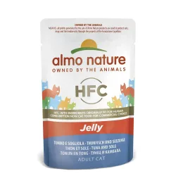 Almo Nature HFC Jelly Thunfisch mit Seezunge, Nassfutter für Katzen (55g)