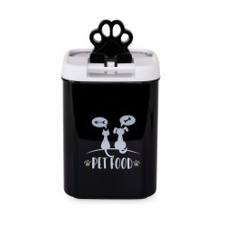 Freezack Square Flip Tite Pet Food, Futtercontainer schwarz, 1l (1 Stk)