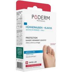 PODERM - Clavus & Hühnerauge Digitube X2 - Größe S - Von Podologen empfohlen - 100% natürlich & vegan - Swiss Made, S