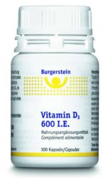 BURGERSTEIN Vitamin D3 Kaps 600 IE 100 Stk