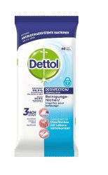 DETTOL Hygiene Reinigungst&uuml;cher 3193971 neutraler Duft 60 St&uuml;ck