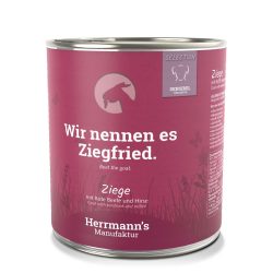 Herrmann's Ziege mit roter Beete und Hirse, Nassfutter für Hunde (800g)
