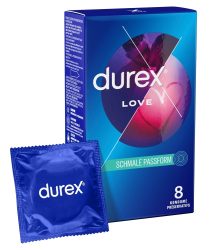 Durex - Love Dünne Kondome - Transparent - Latex - 8 Stück