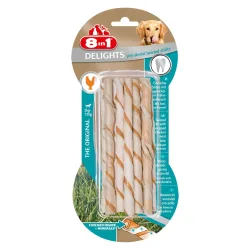 8in1 Delights Dental twisted, Snack Sticks 55g (10 Stk)