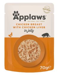 Applaws Nassfutter mit Huhn und Leber in Gelee (70g)