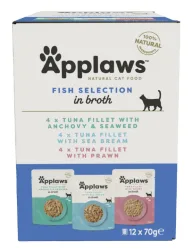 Applaws Nassfutter Katze Adult Multipack Fischvariation 12x70 g