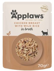 Applaws Nassfutter mit Hühnchenbrust und Wildreis (70g)