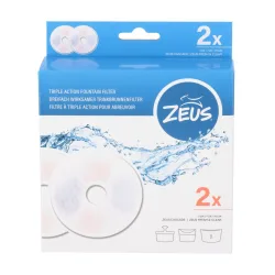 Dogit - Ersatzfilter 2er Pack zu Trinkbrunnen Zeus, M, Weiss