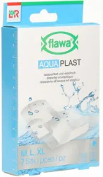 FLAWA Aqua Pflaster wasserfest, 3 Grössen (7 Stk)