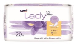 Seni Lady Slim Mini Einlagen, 9.5x22.5cm (20 Stk)