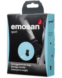Emosan Sport Sprunggelenk-Bandage M, Umfang Sprunggelenk 22-24cm (1 Stk)