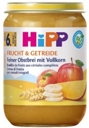Hipp Bio Feiner Obst-Brei mit Vollkorn (190g)