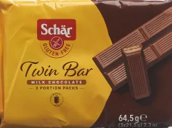 Schär Twin Bar Snack mit Schoko, glutenfrei (3x21.5g)