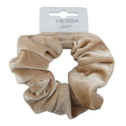 HERBA Scunci Haarbinder, 11cm, samt, beige (1 Stk)