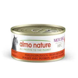 Almo Nature HFC Mousse Huhn mit Kürbis, Nassfutter für Katzen (70g)