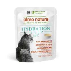 Almo Nature HFC Hydration mit Huhn und Brühe, Nassfutter für Katzen (50g)