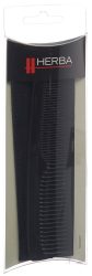 Herba Taschenkamm mit Etui, handges&auml;gt, Kunststoff, schwarz, 13 cm