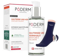 PODERM Serum gegen Hautrisse und Hornhaut, inkl. Gelsocke (1 Stk)