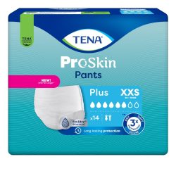 TENA ProSkin Pants Plus, Grösse XXS, Hüftumfang 40-70cm (14 Stk)