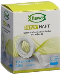 FLAWA NOVA HAFT selbsthaftende elastische Fixierbinde, 1.5cmx4m (3 Stk)