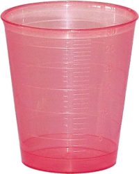 GRIBI Medikamentenbecher rot, 30ml (75 Stk)