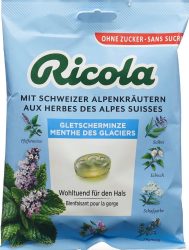 Ricola Gletscherminze Bonbons, ohne Zucker (125g)
