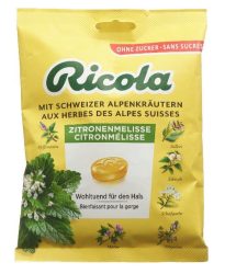 Ricola Zitronenmelisse Bonbons, ohne Zucker (125g)