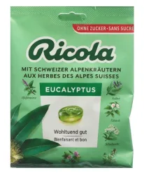 RICOLA Eucalyptus Bonbons o Zucker Btl 125 g