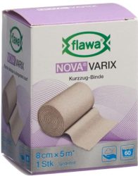FLAWA NOVA Varix Kurzzug Binde 8cmx5m (1 Stk)