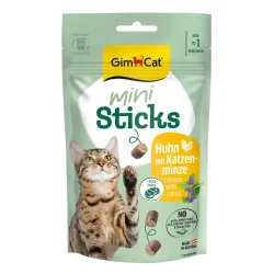 GimCat Mini Sticks mit Huhn & Katzenminze für Katzen (50g)