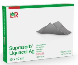 Suprasorb Liquacel Ag Wundverband, 10x10cm (10 Stk)