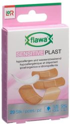 flawa SENSITIVE Plast Pflasterstrips 3 Grössen (20 Stk)