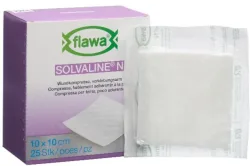 FLAWA Solvaline N Kompressen Steril 10x10cm (25 Stk)