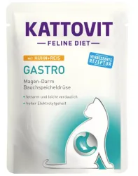 Kattovit Gastro mit Huhn und Reis, Nassfutter für Katzen (85g)