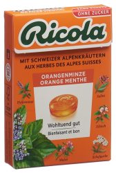 Ricola Orangen-Minze Bonbons ohne Zucker (50g)