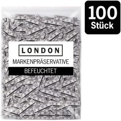 London - Q600 Feucht, 100 Stück, Transparent