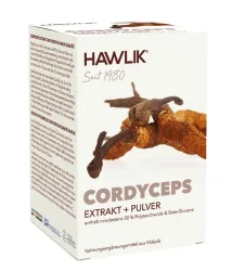 HAWLIK Cordyceps Extrakt + Pulver Kapseln (120 Stk)