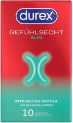 DUREX Gef&uuml;hlsecht Slim fit Pr&auml;servativ 10 Stk