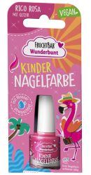 FRUCHTBAR Wunderbunt Kindernagelfarbe, Rico Rosa mit Glitzer (5ml)