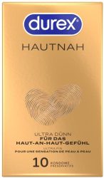 Durex - Kondome Hautnah Classic Ultra Dünn - Naturkautschuklatex - 10 Stk