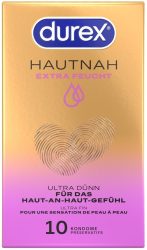 Durex - Kondome Hautnah Extra Feucht Ultra Dünn - Naturkautschuklatex - 10 Stk