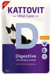 Kattovit Vital Care Digestive mit Huhn, Nassfutter für Katzen (85g)