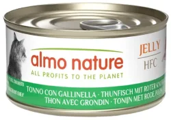 Almo Nature HFC Jelly Thunfisch mit Roter Knurrhahn, Nassfutter für Katzen (70g)
