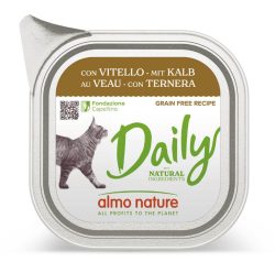 Almo Nature Daily mit Kalb, Nassfutter für Katzen (100g)