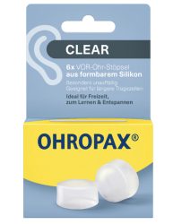 OHROPAX Ohrstöpsel Silicon Clear (6 Stk)